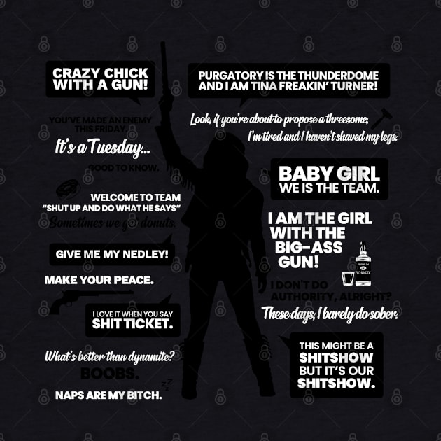 Wynonna Earp Quotes Silhouette by VikingElf